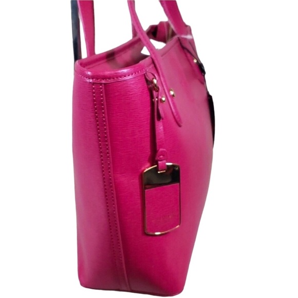 New LAUREN RALPH LAUREN NEWBURY PINK HERITAGE SATCHEL. NWT Host Pick - Picture 5 of 16
